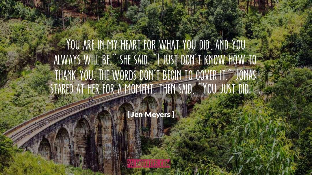 A Moment quotes by Jen Meyers