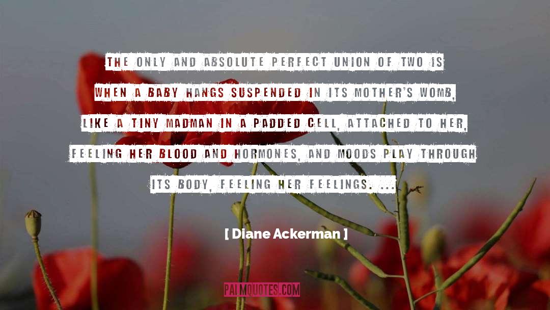 A Mother And Her Baby Girl quotes by Diane Ackerman