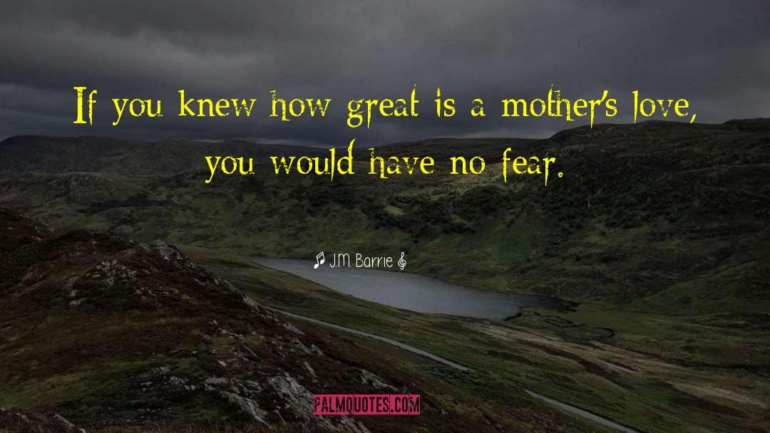 A Mothers Love quotes by J.M. Barrie