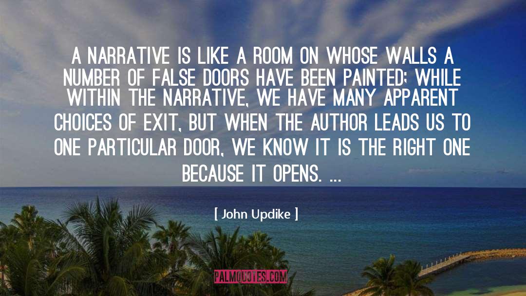 A Narrative quotes by John Updike