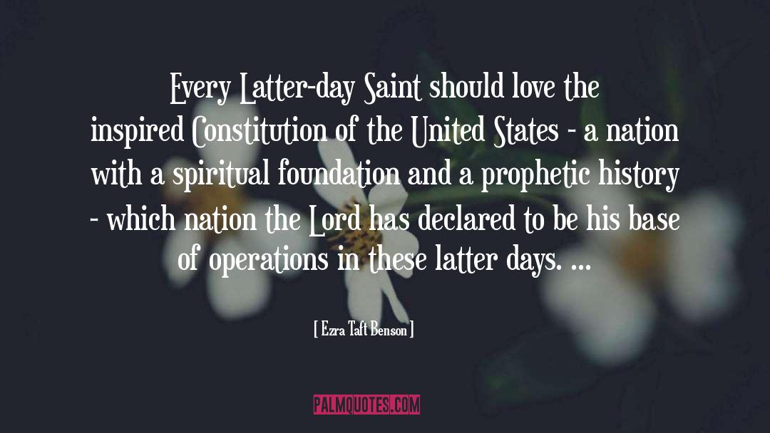 A Nation quotes by Ezra Taft Benson