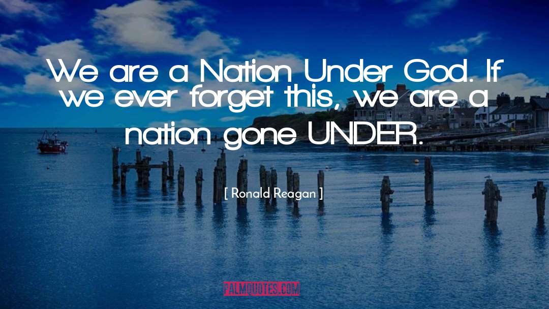 A Nation quotes by Ronald Reagan