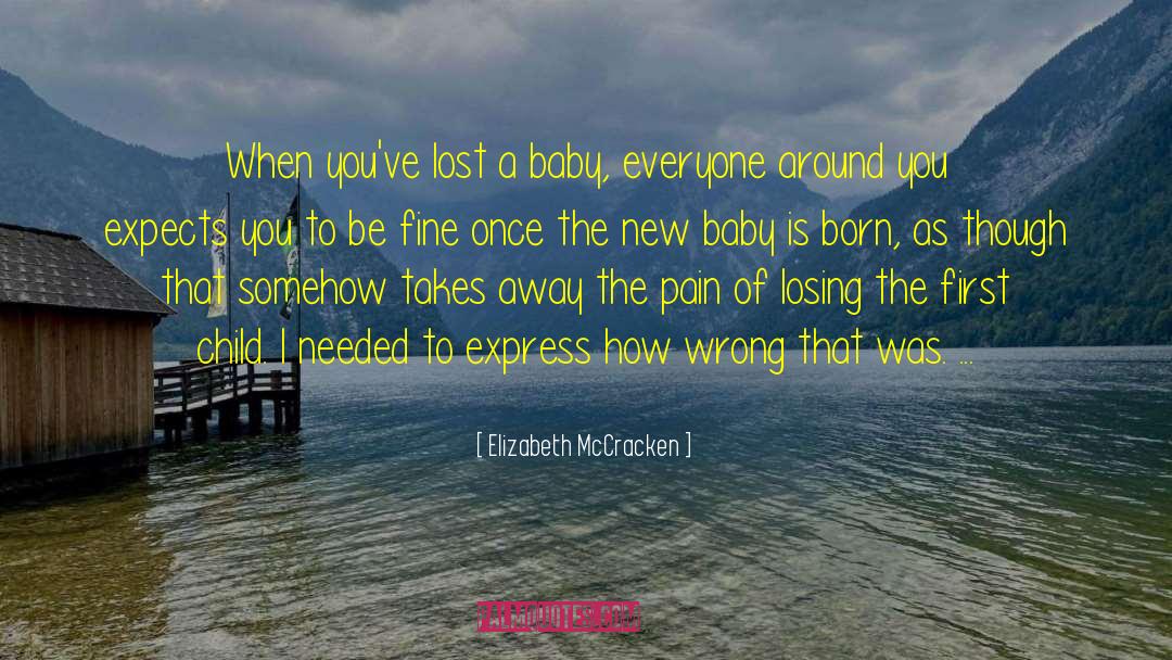 A New Baby Is The Beginning quotes by Elizabeth McCracken