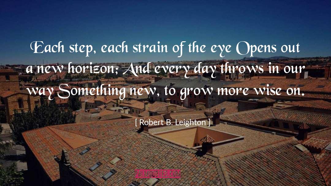 A New Horizon quotes by Robert B. Leighton