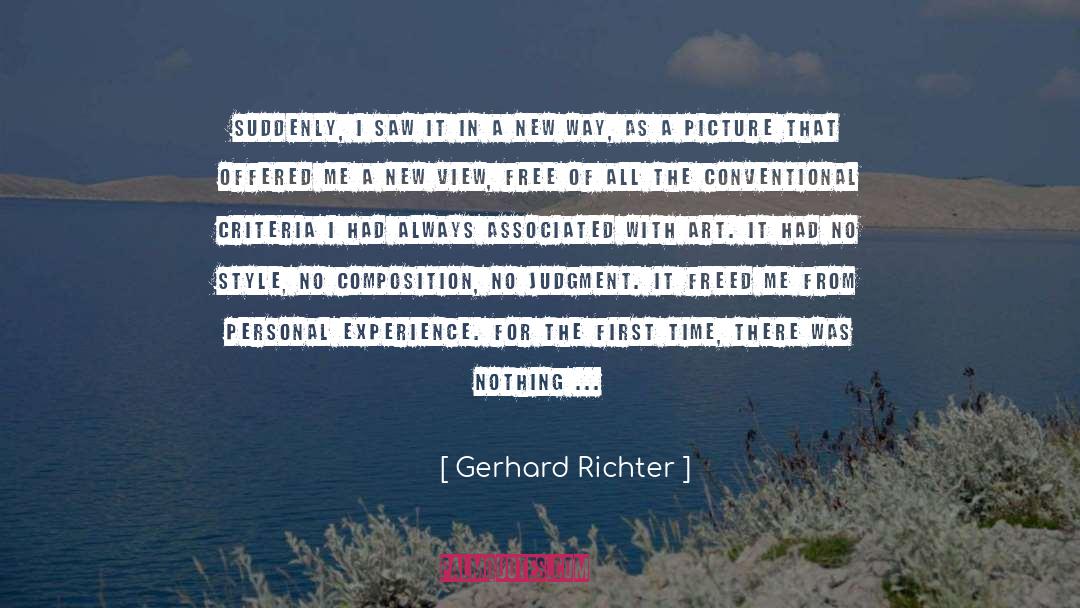 A New Way quotes by Gerhard Richter