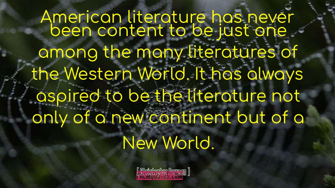 A New World quotes by Christopher Dawson