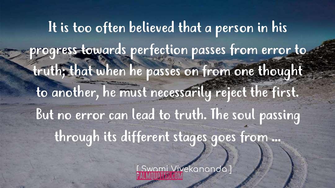 A Person Passing Away quotes by Swami Vivekananda