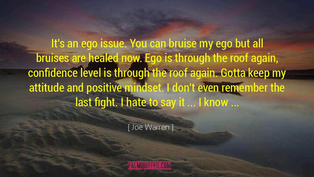 A Positive Mindset quotes by Joe Warren