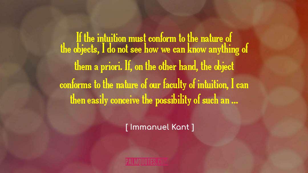 A Priori quotes by Immanuel Kant