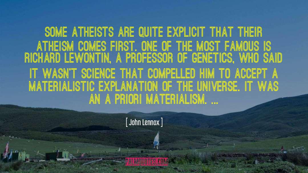 A Priori quotes by John Lennox