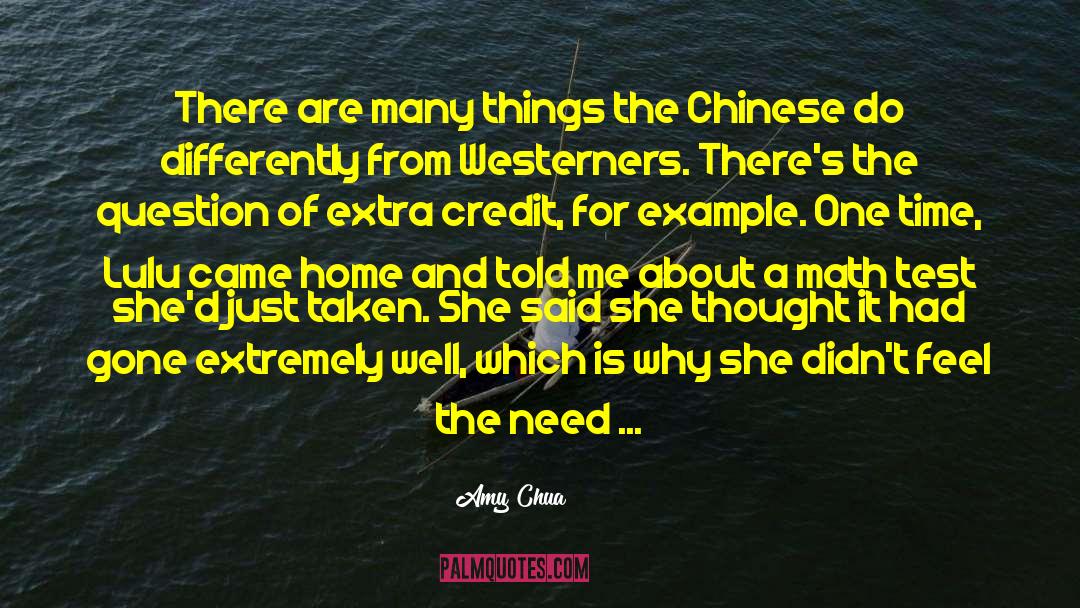 A Question Not Asked quotes by Amy Chua