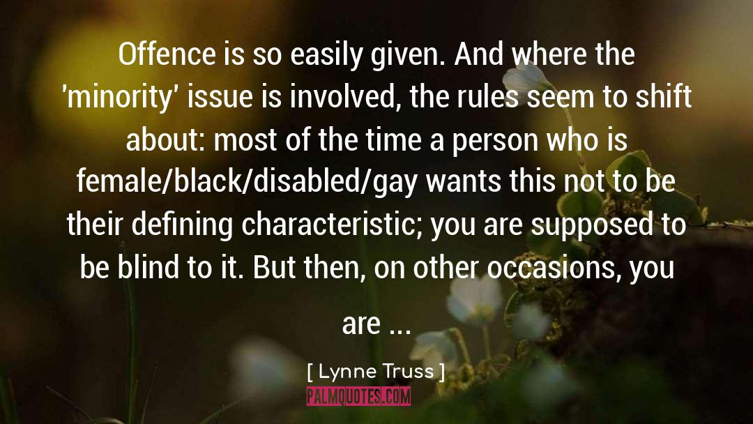 A quotes by Lynne Truss