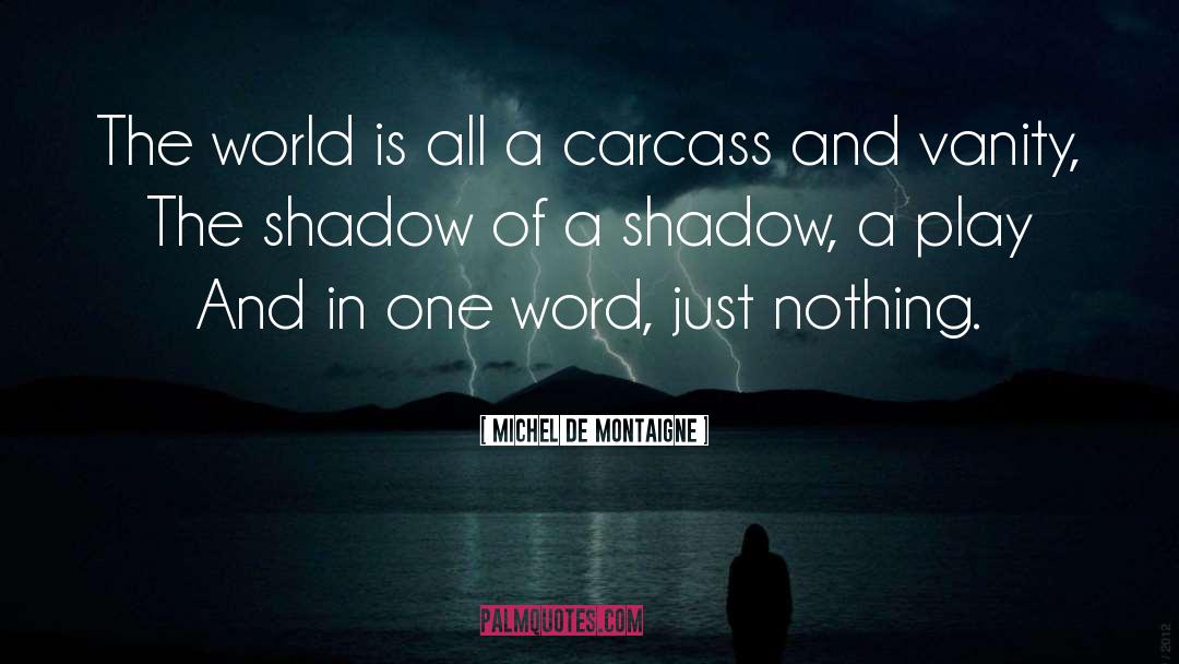 A Shadow quotes by Michel De Montaigne