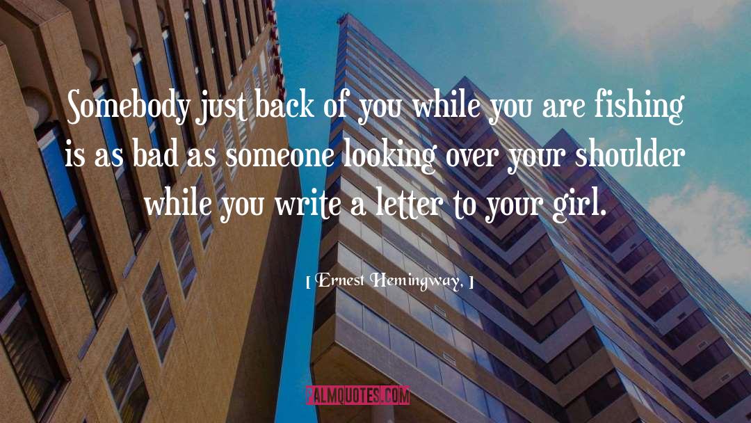 A Shoulder To Cry On quotes by Ernest Hemingway,