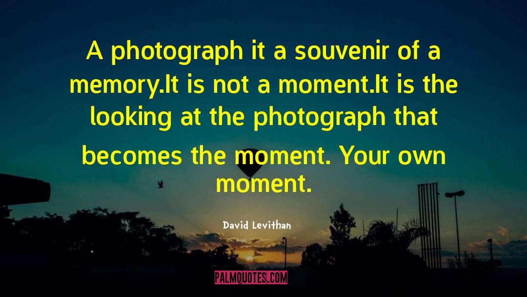 A Souvenir Of Japan quotes by David Levithan