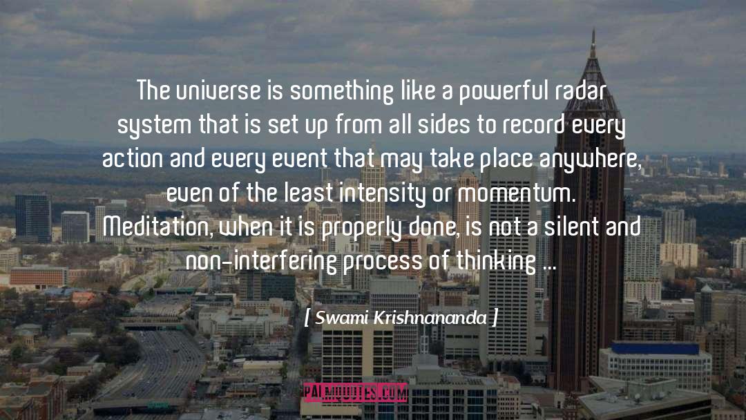 A State quotes by Swami Krishnananda