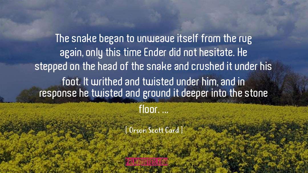 A Stone quotes by Orson Scott Card