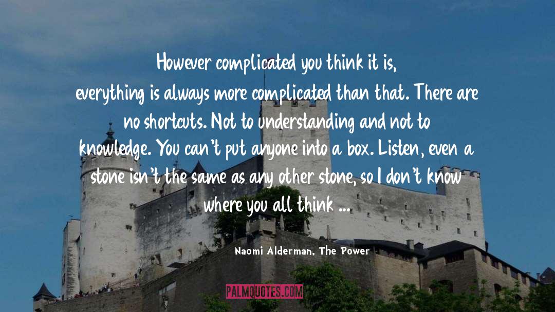 A Stone quotes by Naomi Alderman, The Power
