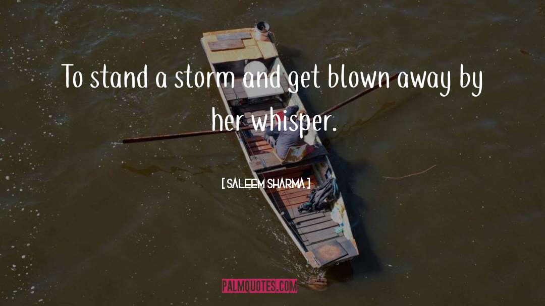 A Storm quotes by Saleem Sharma