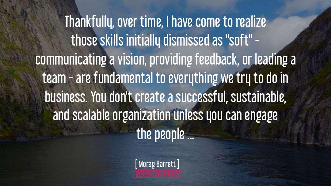 A Team quotes by Morag Barrett