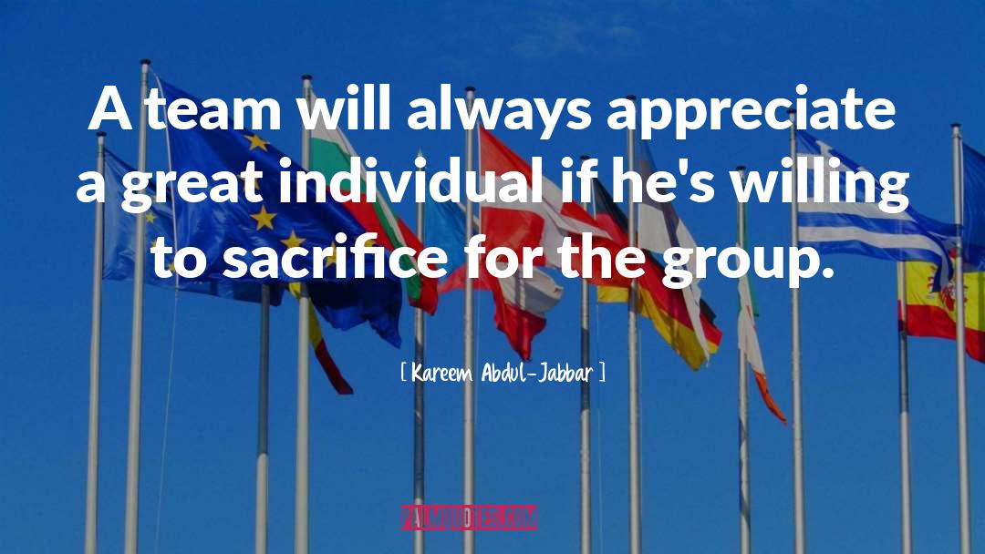 A Team quotes by Kareem Abdul-Jabbar
