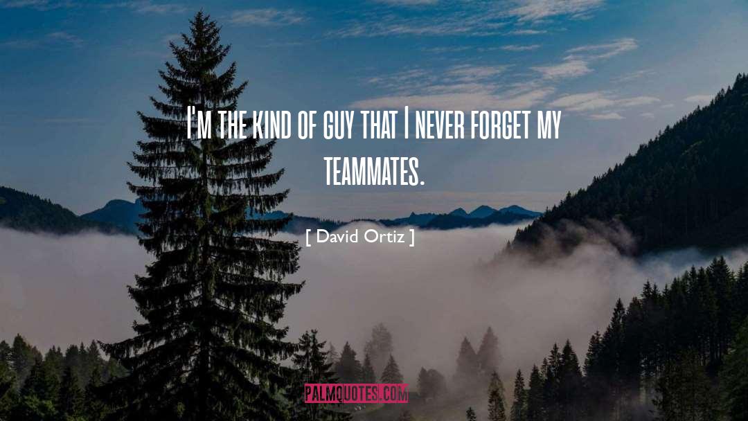 A Teammates quotes by David Ortiz
