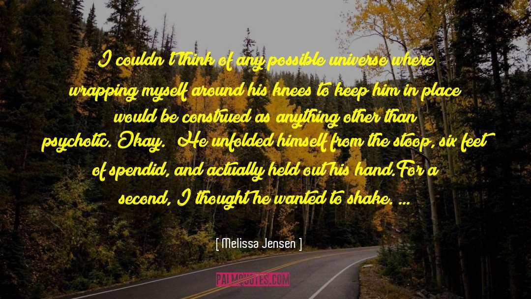 A Thought From The Heart quotes by Melissa Jensen