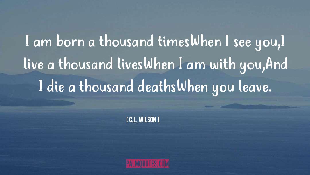 A Thousand Lives quotes by C.L. Wilson