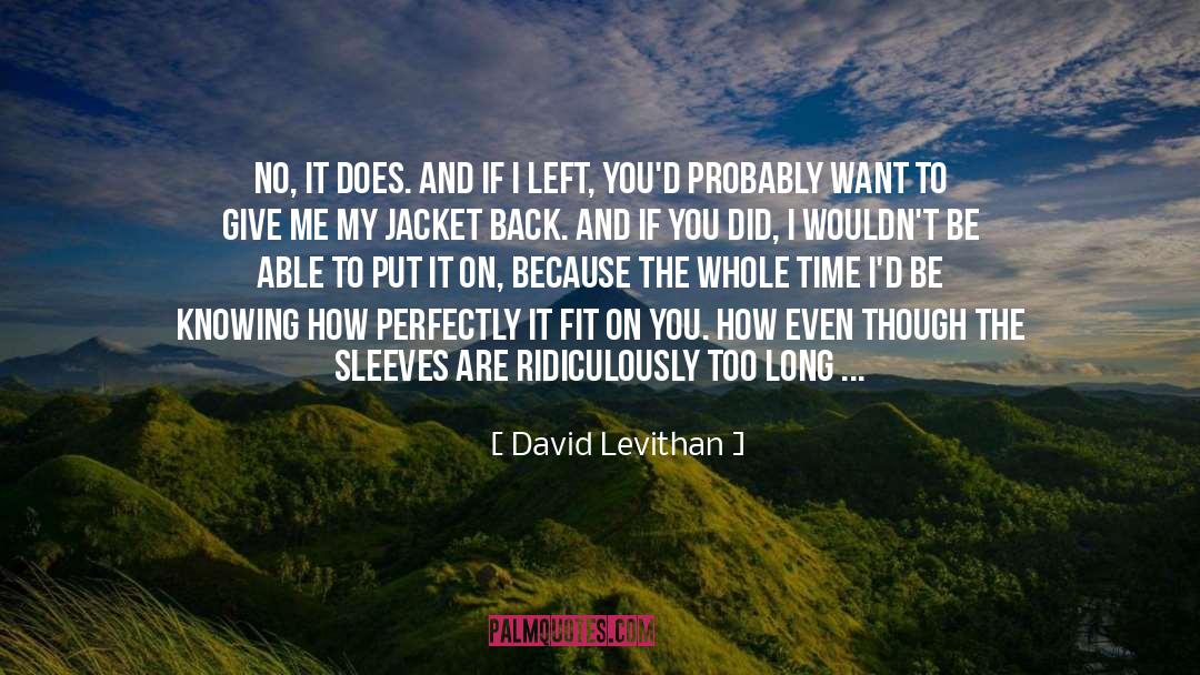 A Very Long Poem quotes by David Levithan