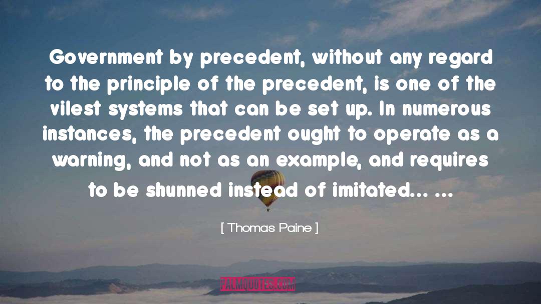 A Warning quotes by Thomas Paine