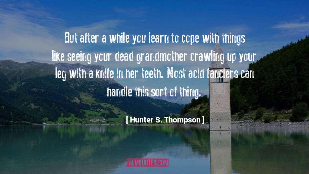 A While quotes by Hunter S. Thompson