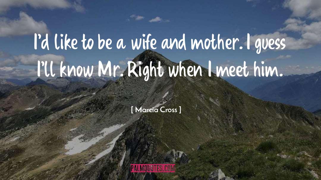 A Wife And Mother quotes by Marcia Cross