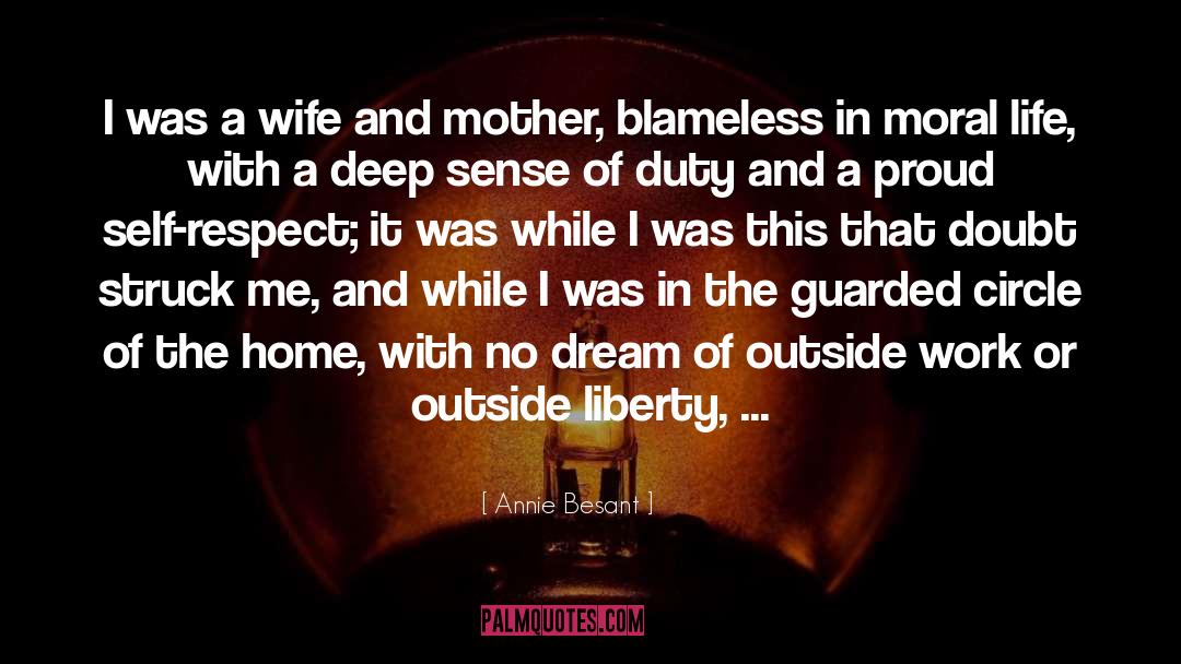 A Wife And Mother quotes by Annie Besant