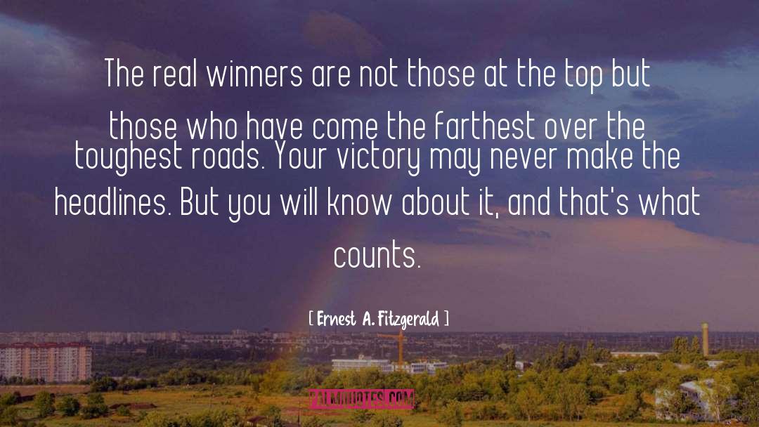 A Winner Never Quits quotes by Ernest A. Fitzgerald