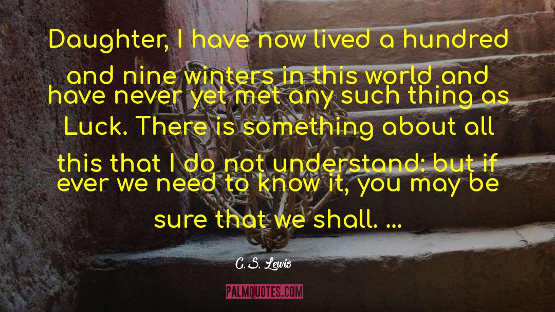 A Winter S Love quotes by C.S. Lewis