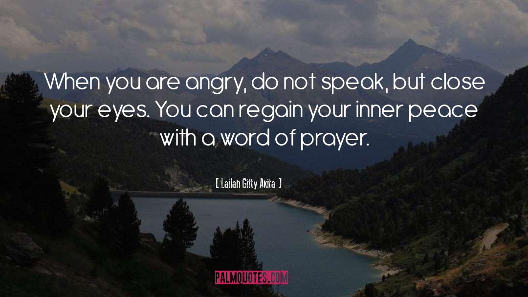 A Word Of Prayer quotes by Lailah Gifty Akita