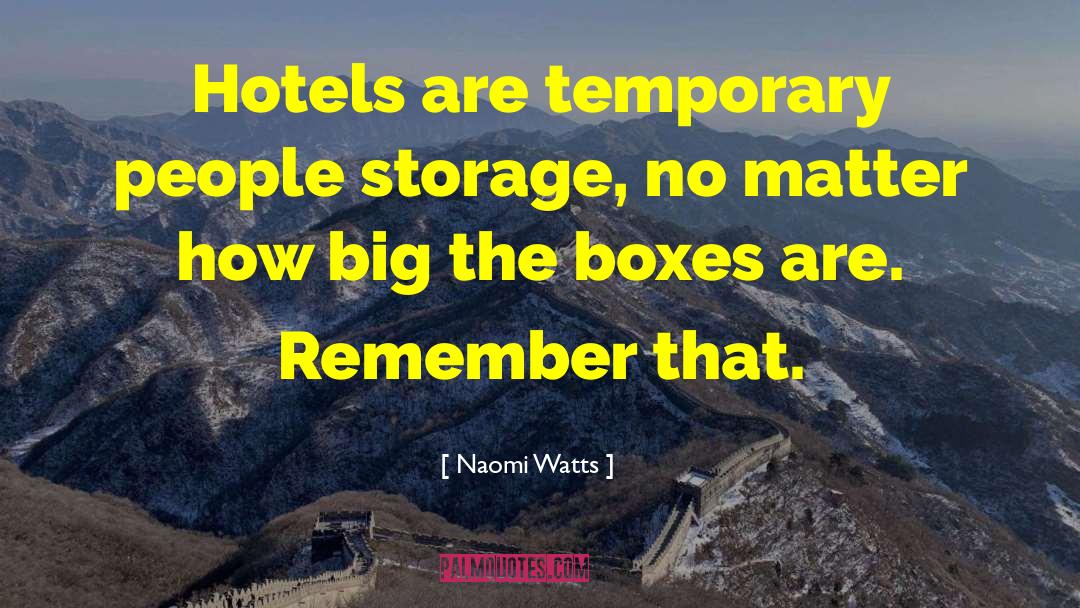 A1 Storage quotes by Naomi Watts