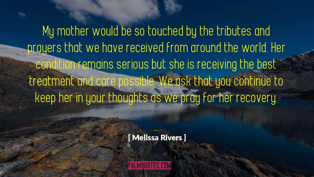 Aa Recovery quotes by Melissa Rivers