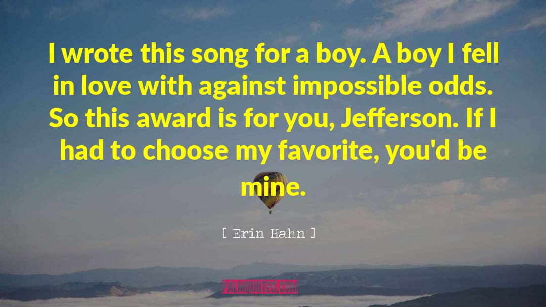 Aaa Award quotes by Erin Hahn