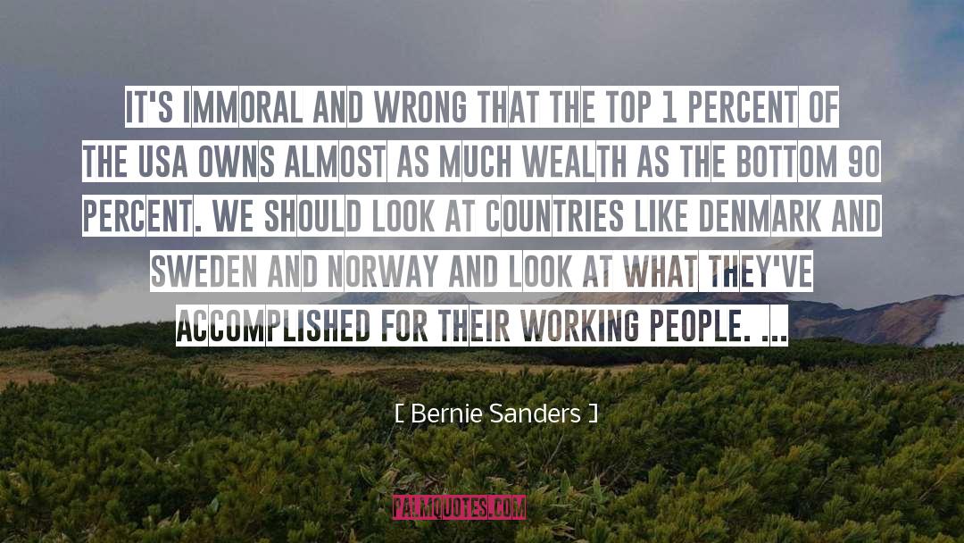 Aamot Norway quotes by Bernie Sanders