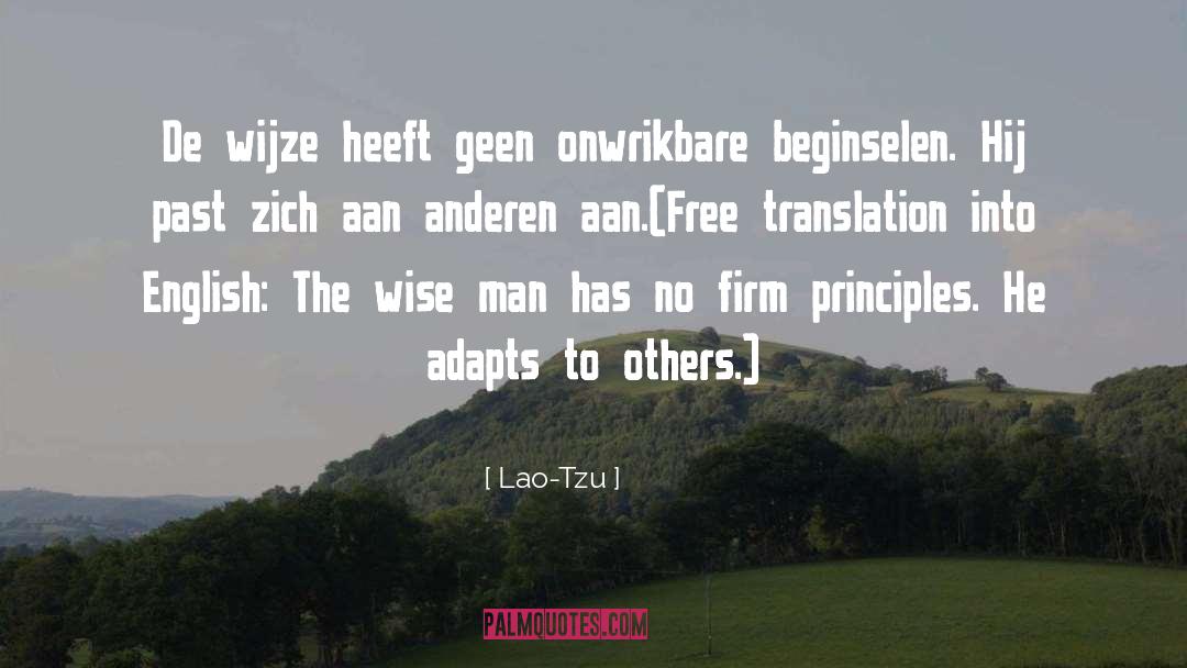 Aanpassen quotes by Lao-Tzu