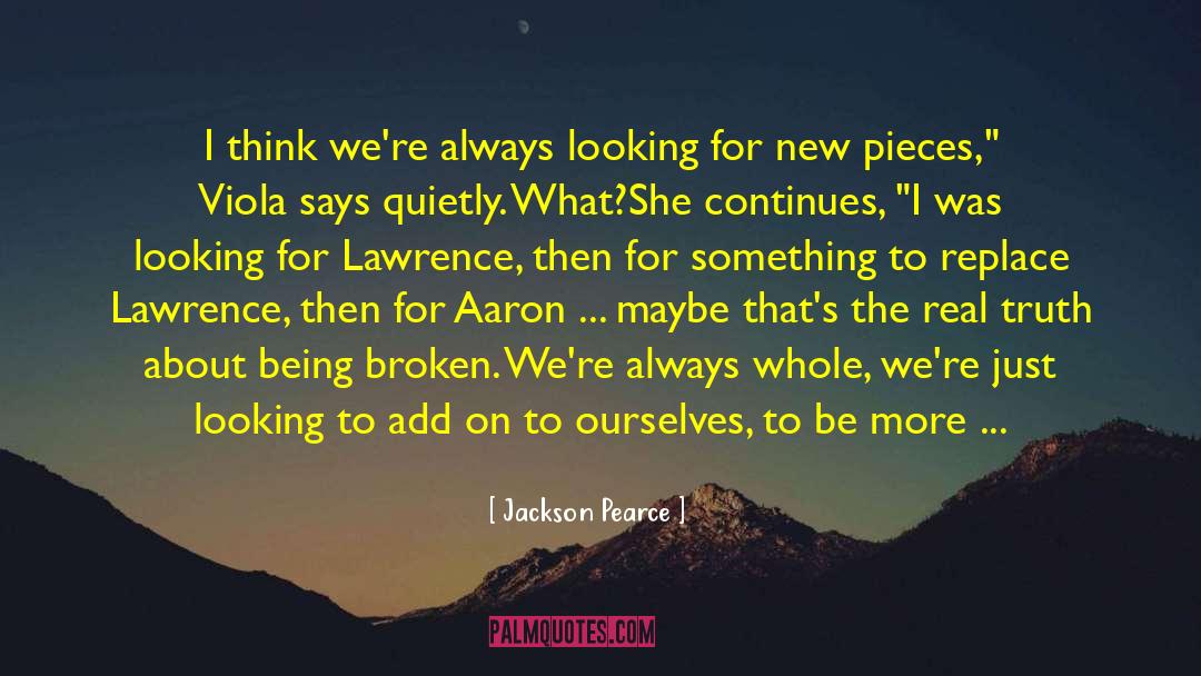 Aaron Warner quotes by Jackson Pearce
