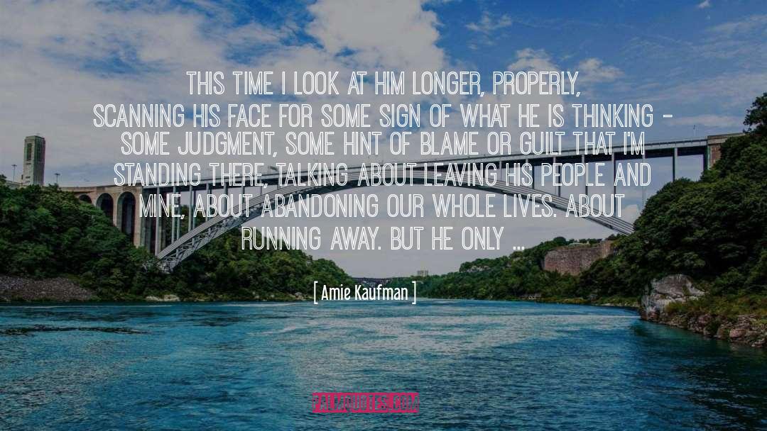 Abandoning quotes by Amie Kaufman