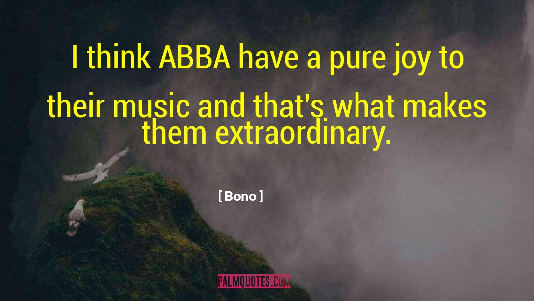 Abba quotes by Bono