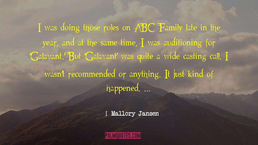 Abc quotes by Mallory Jansen
