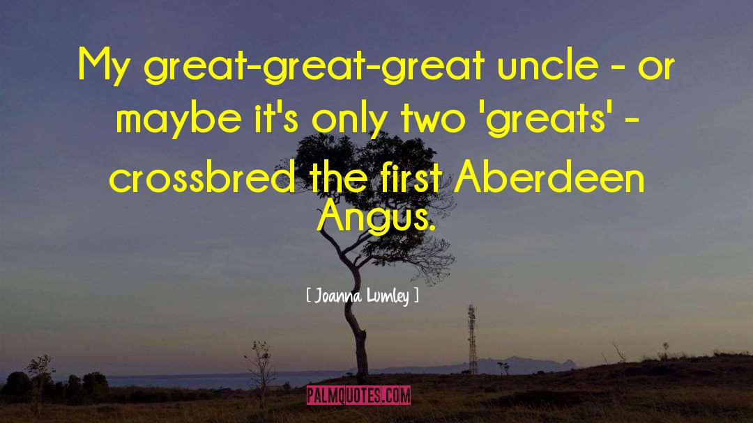 Aberdeen quotes by Joanna Lumley