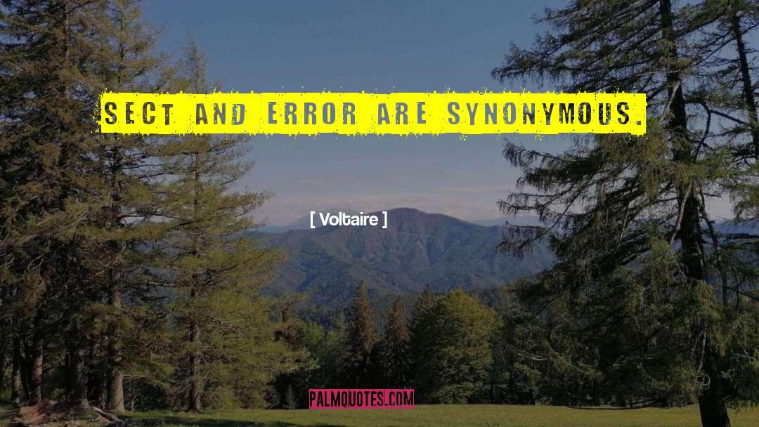 Aberrant Synonym quotes by Voltaire
