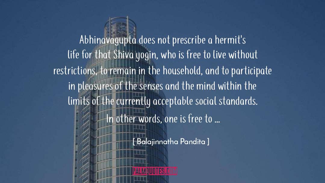 Abhinavagupta quotes by Balajinnatha Pandita