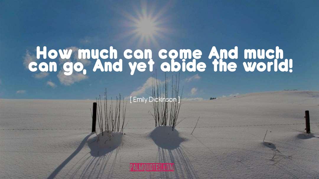 Abide quotes by Emily Dickinson