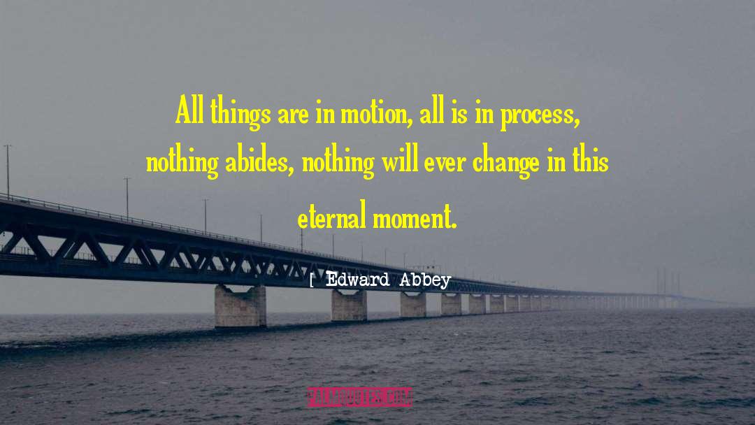 Abides quotes by Edward Abbey